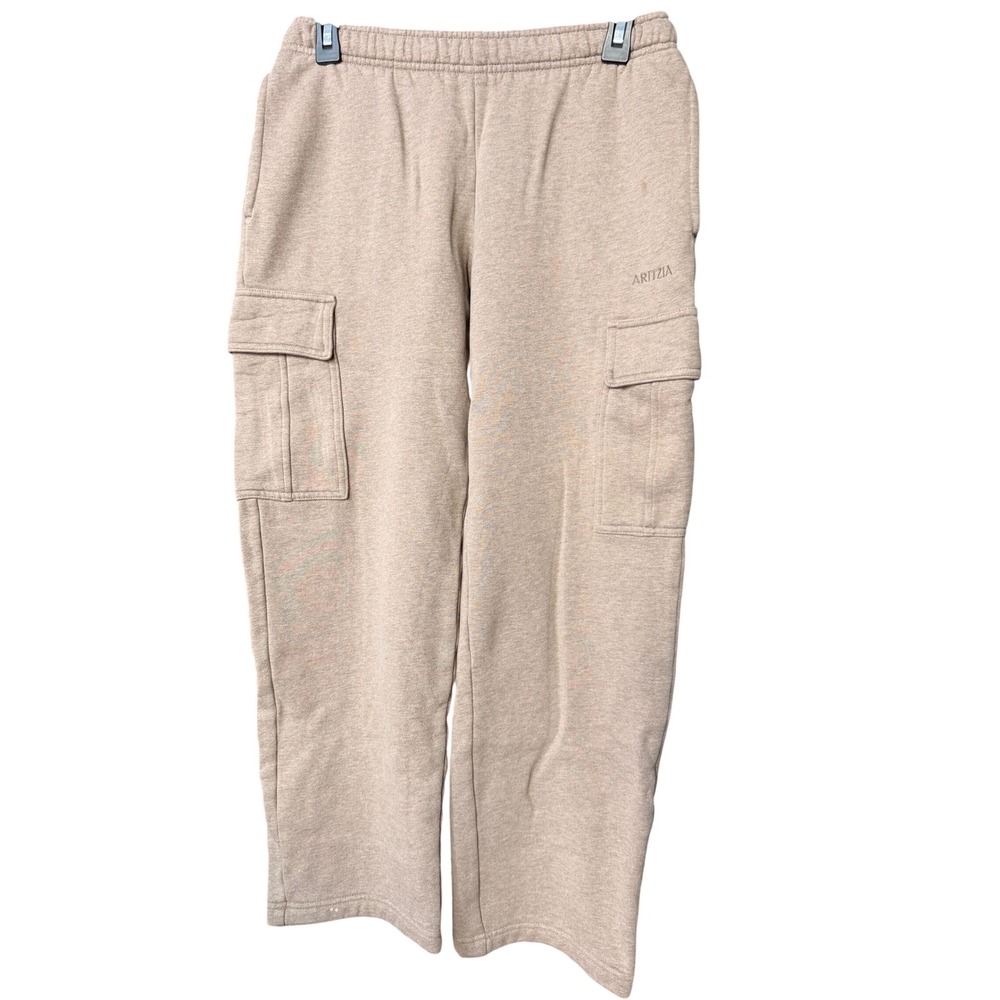 Aritzia Sweatfleece Mega Cargo Sweatpants Heather Taupe Size XS